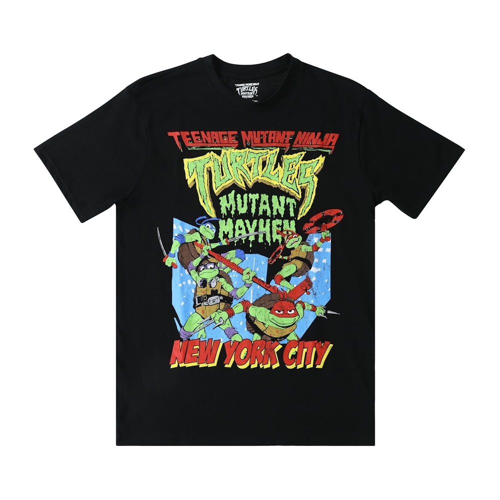 Teenage Mutant Ninja Turtles Mutant Mayhem Black Graphic Tee